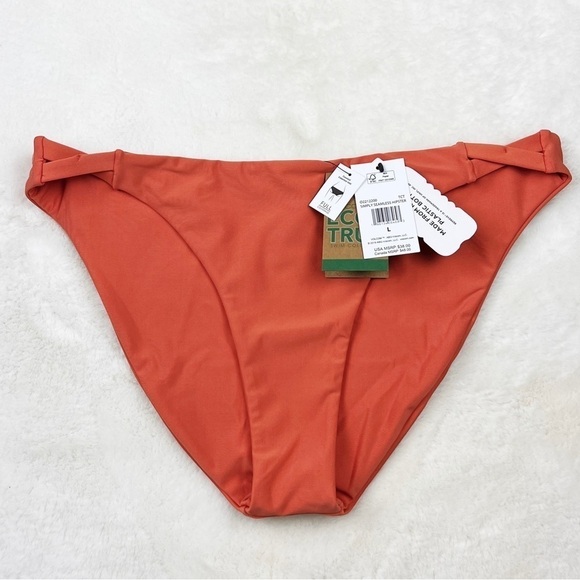 NWT Volcom Simply Seamless Hipster Bikini Bottoms Terracotta - Picture 6 of 8